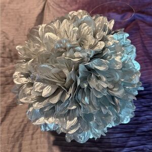 Elegant Silver Floral Home Accent